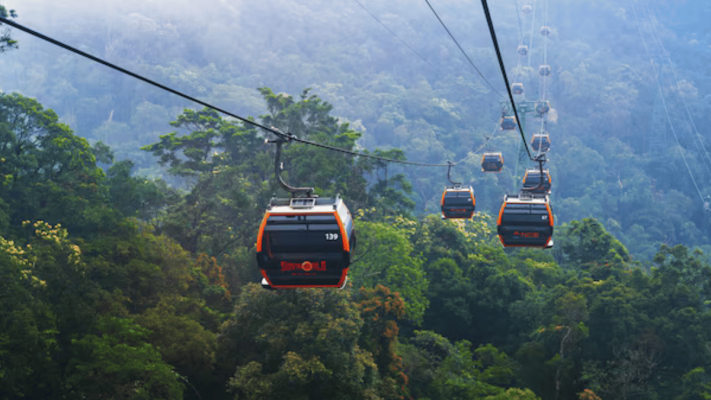 Overview Bana Hills cable car system